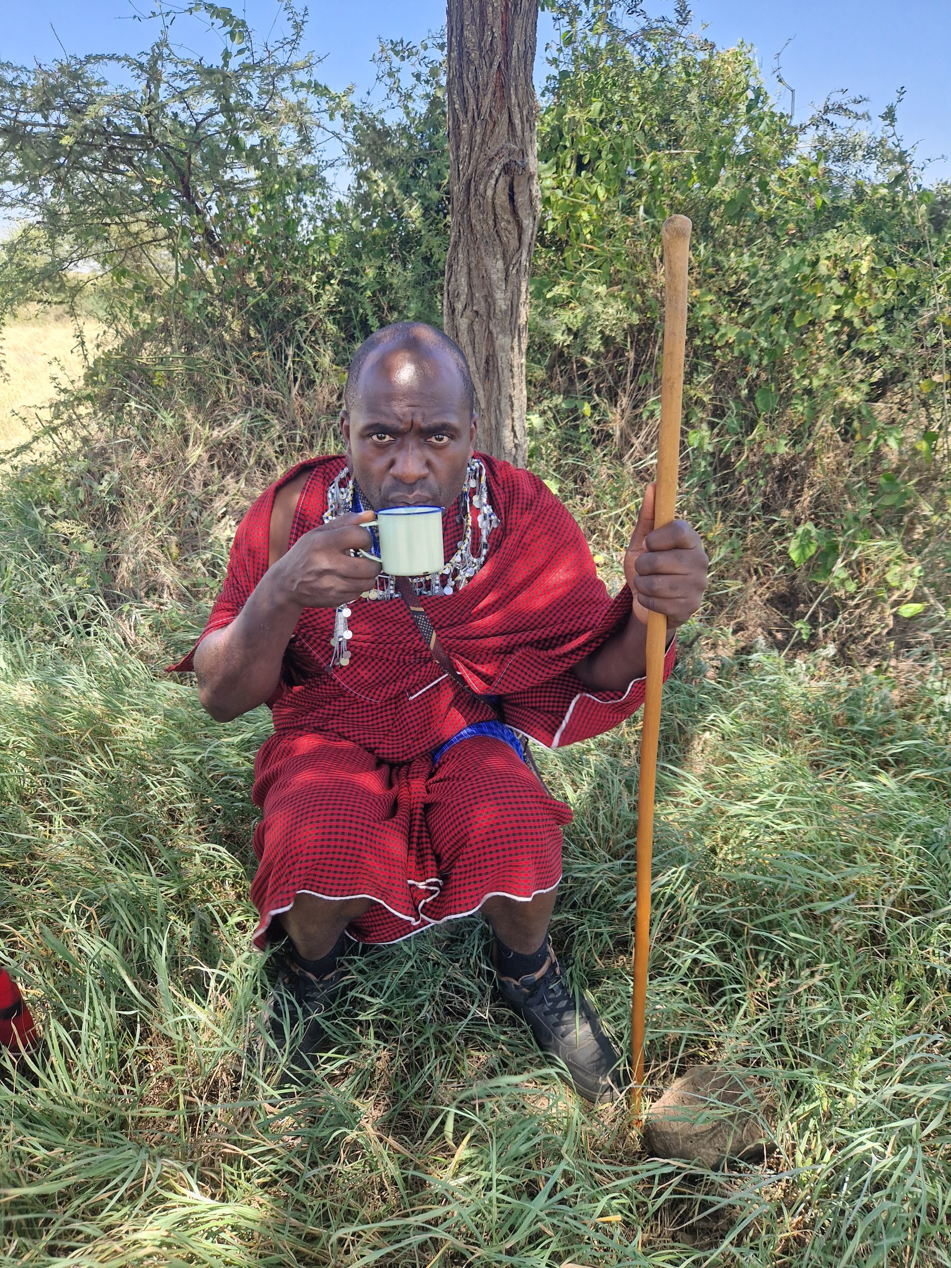 My Maasai Initiation Day – Step 3: Breakfast-lunch in the Bush 20250226 112246